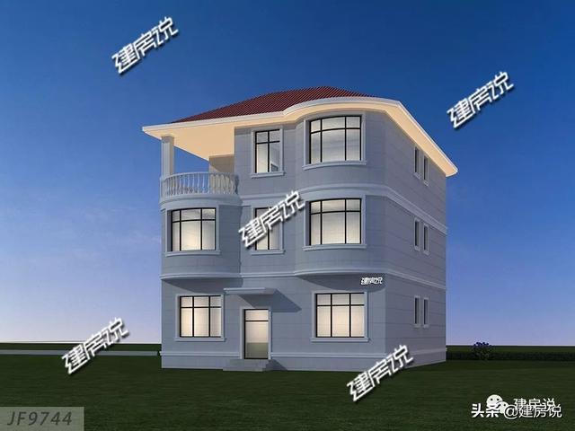 占地116平的歐式三層小洋房戶型圖，最低35萬拿下