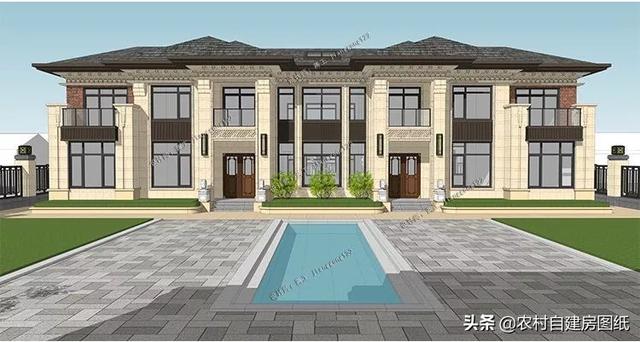 2款豪華農(nóng)村別墅大PK，1000平，公司ceo才能建得起