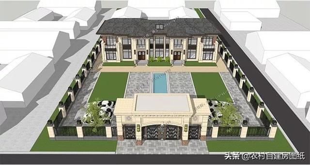 2款豪華農(nóng)村別墅大PK，1000平，公司ceo才能建得起