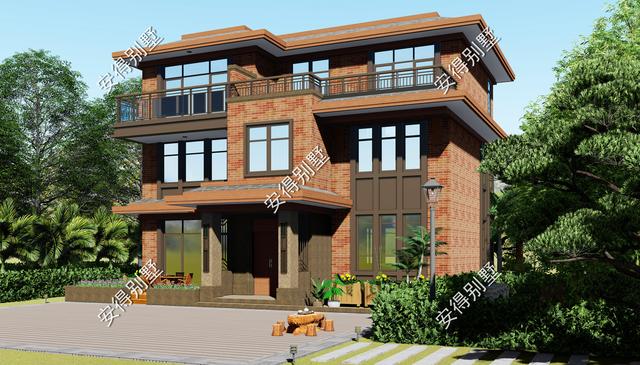 2款新中式別墅設(shè)計(jì)圖紙，回老家建房不苦惱，50萬搞定