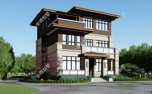 2款新中式別墅設(shè)計(jì)圖紙，回老家建房不苦惱，50萬搞定