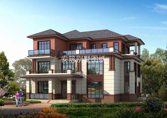 三層新中式別墅效果圖，獻給懂古韻風雅情懷的人