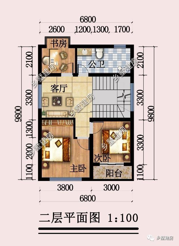 6.8X8.7米小宅基地四層別墅設計圖，現(xiàn)代感滿滿的