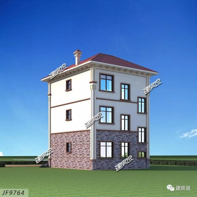 90平三層自建樓房圖，宅基地小也不怕