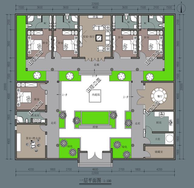 45萬(wàn)建好的三合院圖，十里八村都羨慕，秒殺別墅