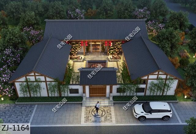 45萬(wàn)建好的三合院圖，十里八村都羨慕，秒殺別墅