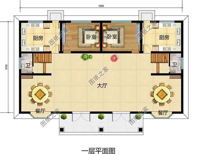 最佳農(nóng)村兩層半兄弟雙拼小樓設(shè)計(jì)圖，浪漫、華麗、高貴又有情調(diào)