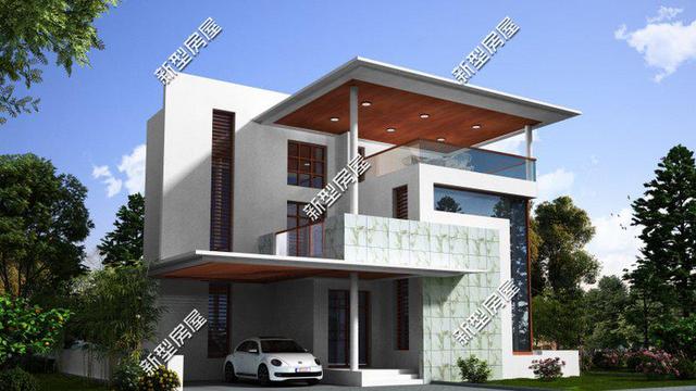 8套現(xiàn)代風(fēng)格小洋樓設(shè)計(jì)，90后新農(nóng)民最喜歡