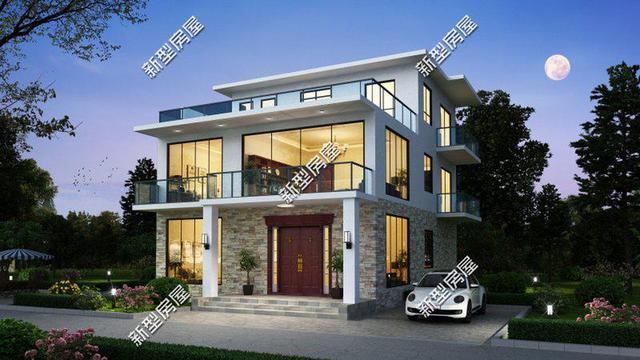 8套現(xiàn)代風(fēng)格小洋樓設(shè)計(jì)，90后新農(nóng)民最喜歡