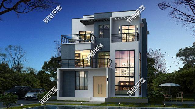 8套現(xiàn)代風(fēng)格小洋樓設(shè)計(jì)，90后新農(nóng)民最喜歡