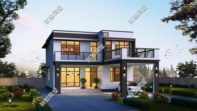 8套現(xiàn)代風(fēng)格小洋樓設(shè)計(jì)，90后新農(nóng)民最喜歡