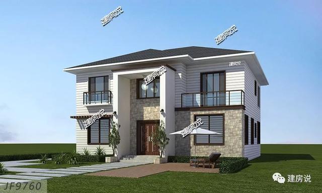 時(shí)尚二層小洋樓戶型圖，建一棟從此生活品味遙遙領(lǐng)先