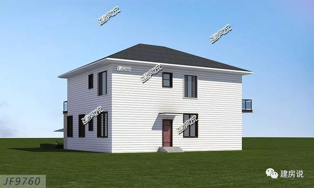 時(shí)尚二層小洋樓戶型圖，建一棟從此生活品味遙遙領(lǐng)先