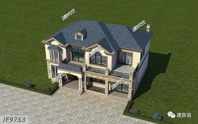 四間2層精致小洋樓效果圖，北京高中私人定制