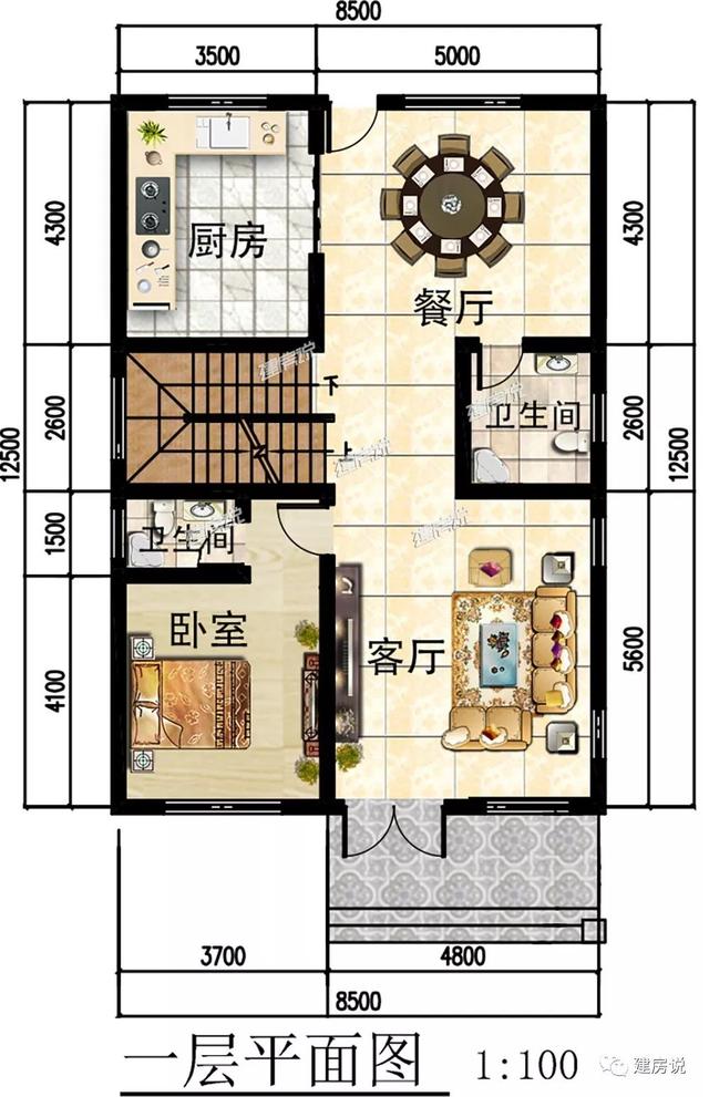 5款120平的樓房設(shè)計，最低造價26萬，誰都建得起