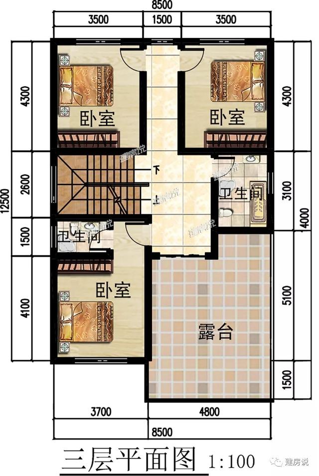 5款120平的樓房設(shè)計，最低造價26萬，誰都建得起