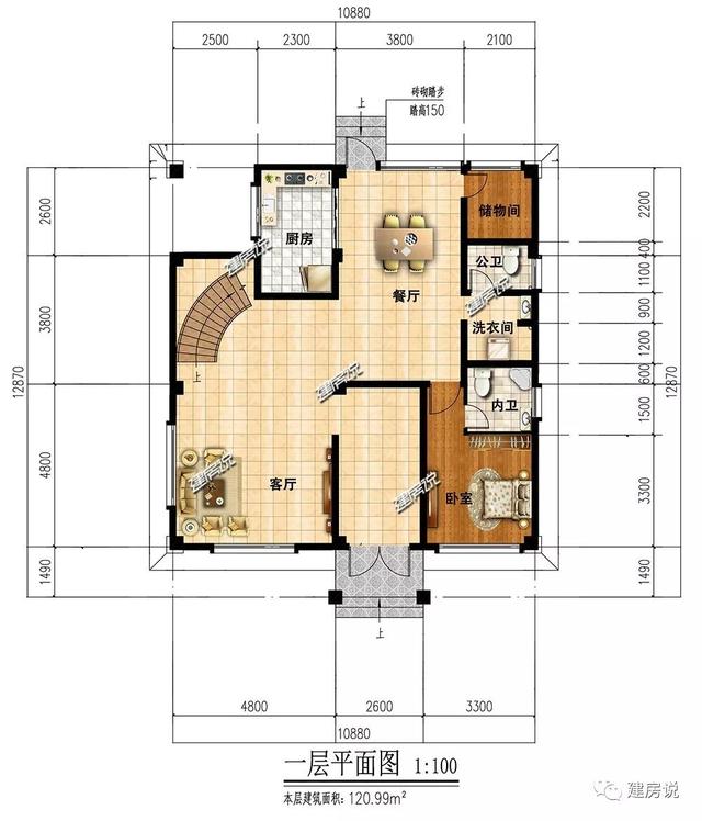 5款120平的樓房設(shè)計，最低造價26萬，誰都建得起