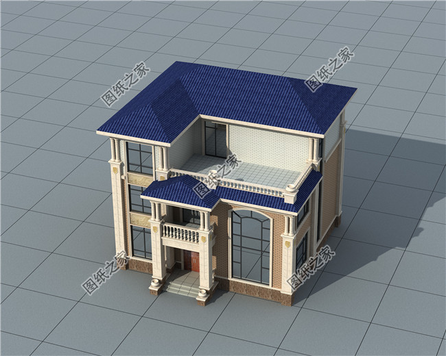 50萬以內(nèi)的歐式三層房屋別墅施工設(shè)計圖紙及效果圖