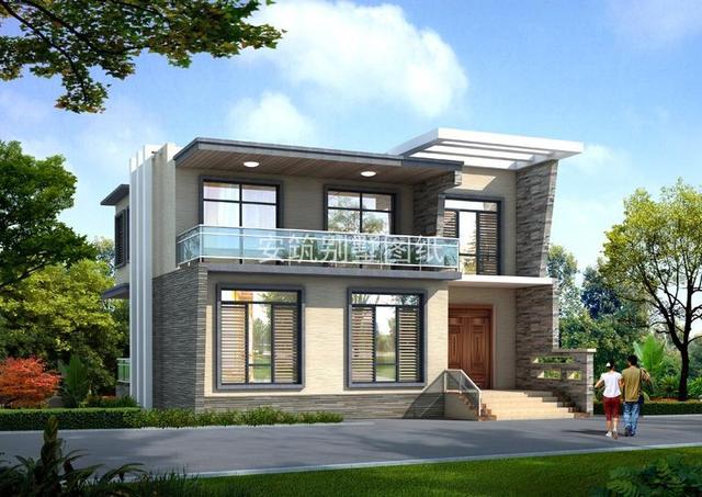 80后和90后喜歡的二層別墅設計方案圖，時尚現(xiàn)代又簡單