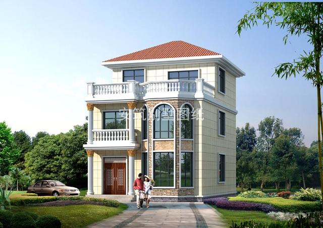 100平也能建棟特別有面子的別墅，小宅基地不怕