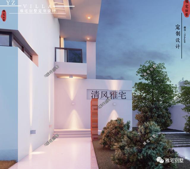 超現(xiàn)代二層平屋頂別墅圖片及戶型圖，超前的人才敢建