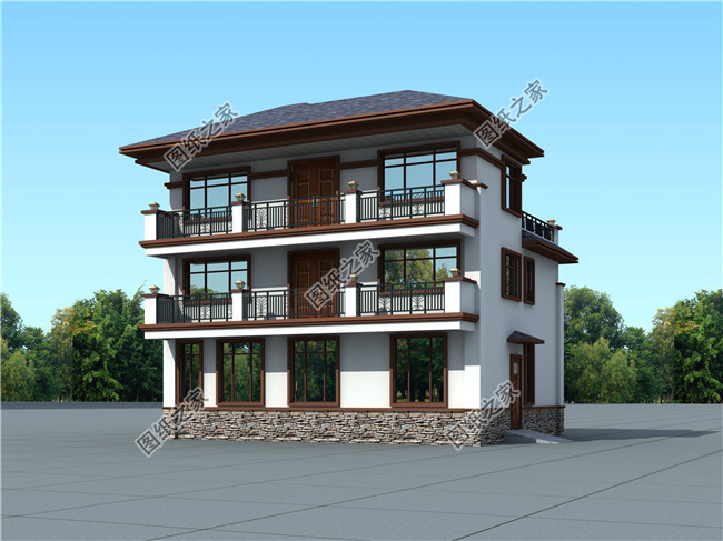 中式三層別墅設計圖紙（含效果圖），農(nóng)村別墅施工圖推薦