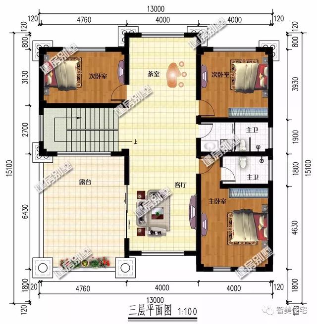 2套帶架空層設計的四層別墅自建樓房設計圖，村里蓋上羨慕死鄰居