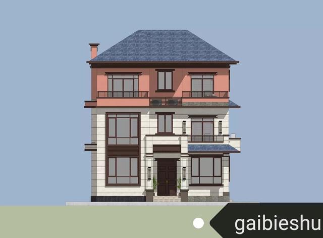 廣東三層別墅施工效果圖帶戶型展示，土灶，套間，雙露臺(tái)