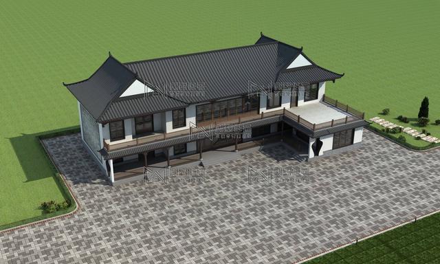 湖南100萬建成兩層仿古中式別墅，建完效果太震撼了