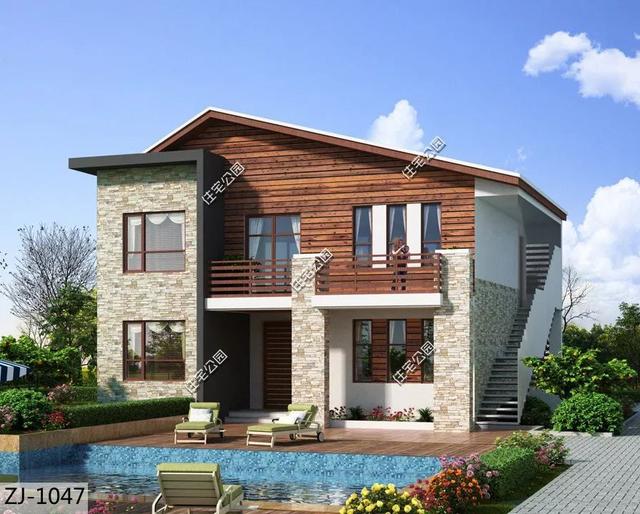 8棟小宅基地戶型自建房圖，雖然小但很精致