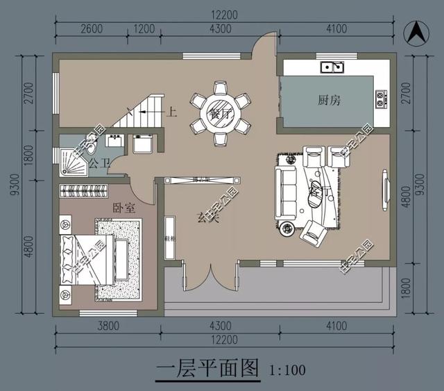 8棟小宅基地戶型自建房圖，雖然小但很精致