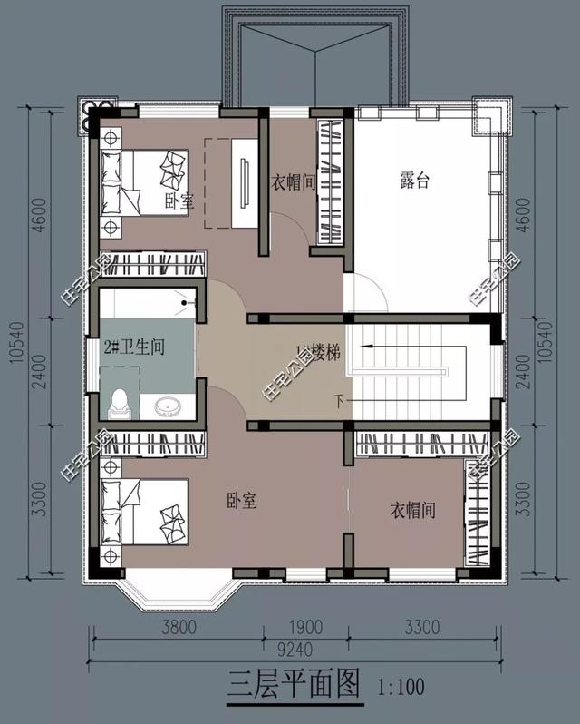 8棟小宅基地戶型自建房圖，雖然小但很精致