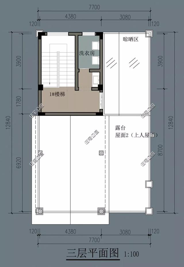 8棟小宅基地戶型自建房圖，雖然小但很精致