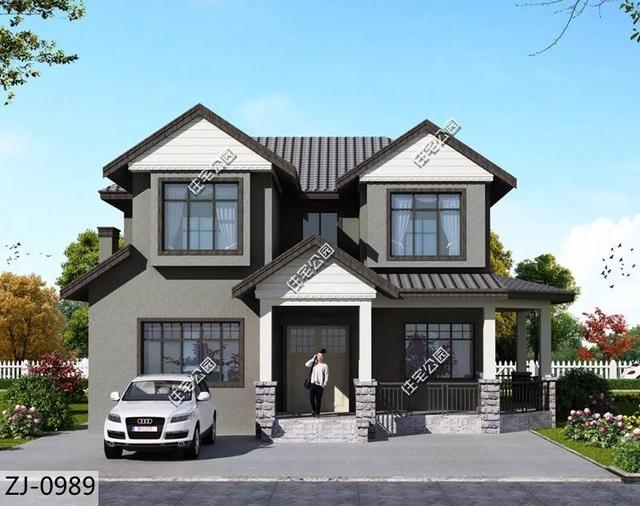 8棟小宅基地戶型自建房圖，雖然小但很精致