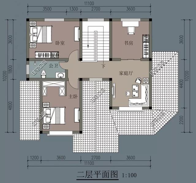 8棟小宅基地戶型自建房圖，雖然小但很精致