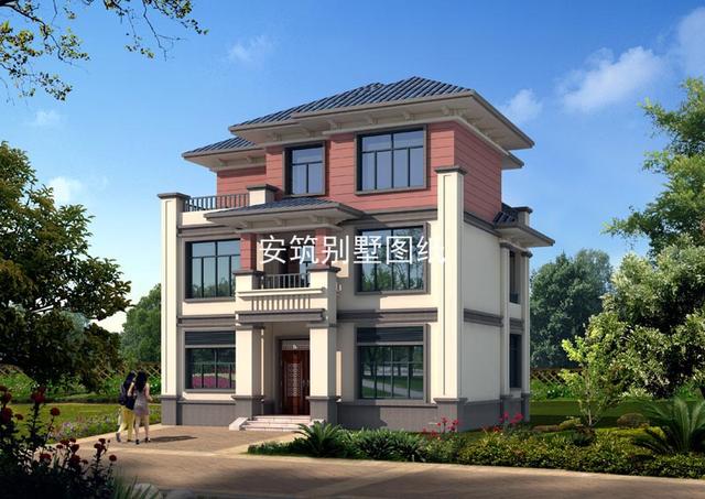 新中式帶露臺農(nóng)村房子設(shè)計圖，高逼格的外觀