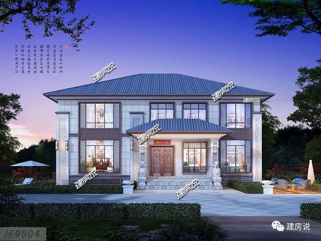 新二層中式別墅都帶電梯啦（附戶型圖），很有豪宅范兒