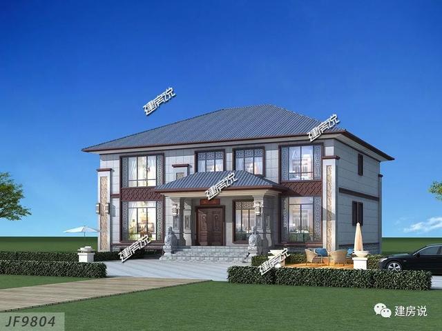 新二層中式別墅都帶電梯啦（附戶型圖），很有豪宅范兒