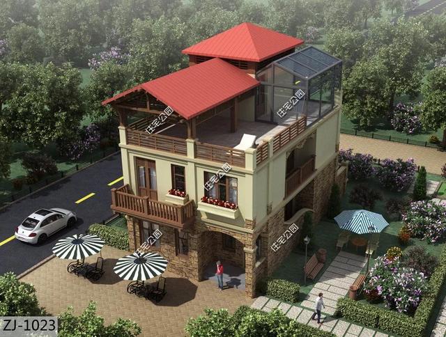 10套造價(jià)25萬(wàn)的農(nóng)村小樓房設(shè)計(jì)圖，還有帶小院子的戶型