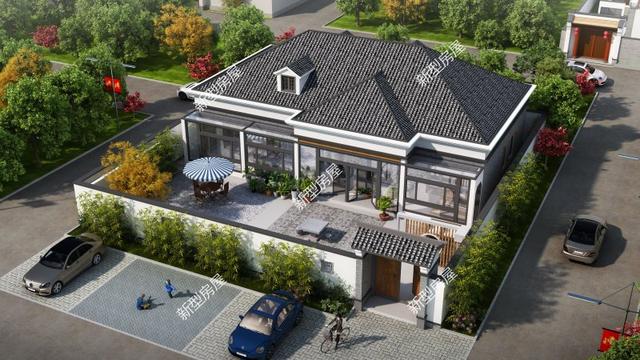 等宅基地批下來，就建一棟帶小院的小別墅