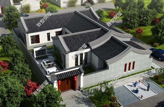 等宅基地批下來，就建一棟帶小院的小別墅