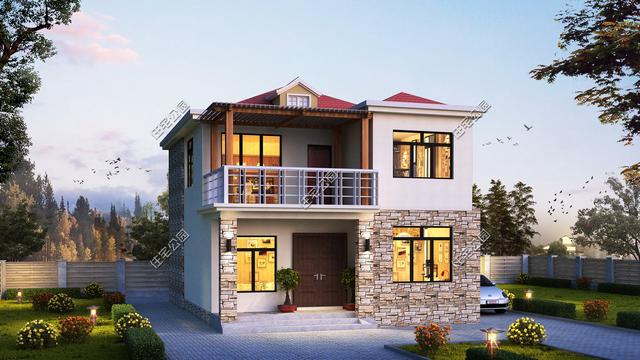 精選幾套小戶型農(nóng)村自建房，小宅基地也能建好房