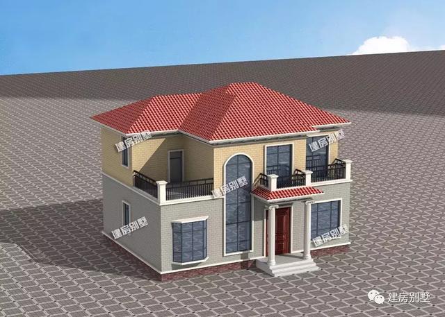 面寬13米左右的兩棟自建房戶型，回老家給父母建一棟吧