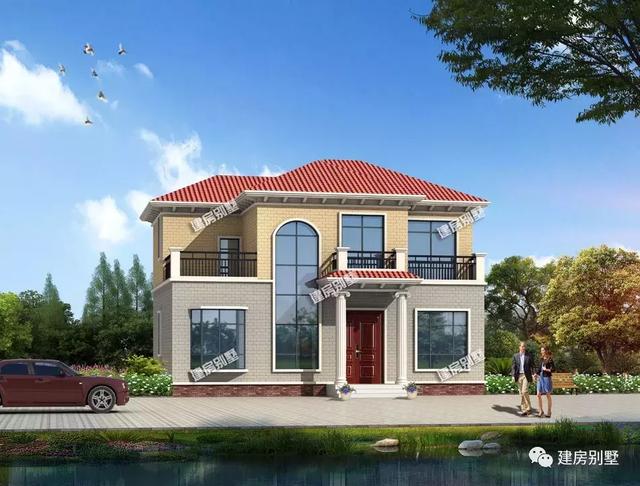 面寬13米左右的兩棟自建房戶型，回老家給父母建一棟吧