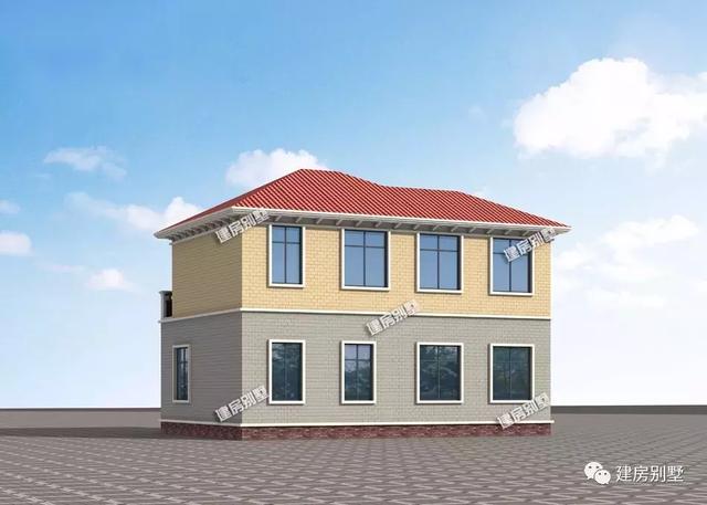 面寬13米左右的兩棟自建房戶型，回老家給父母建一棟吧