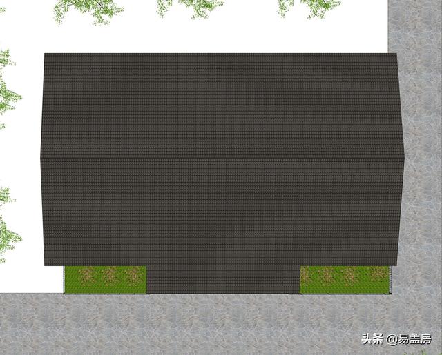 現代一層平房房子設計方案，四間好戶型