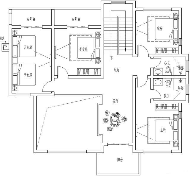 75萬自建最美二層別墅別墅，343㎡6室1廳