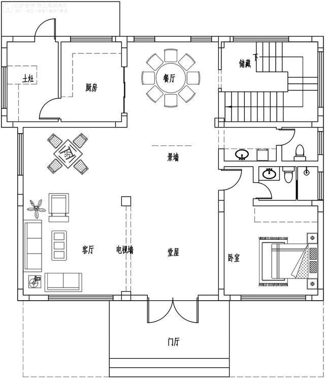 面寬14.0米進深13.5米三層大落地窗別墅圖，好看