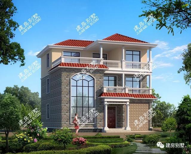 寬11米多的三層自建房戶型，30多萬蓋主體，2個戶型隨便選