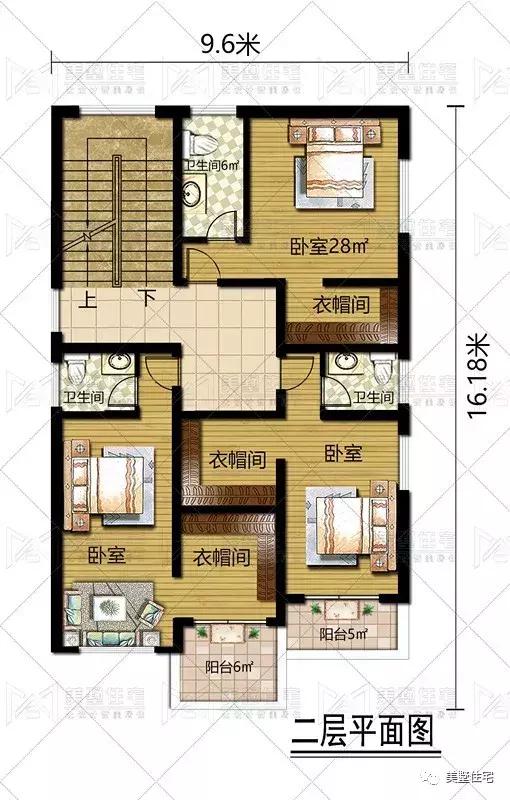 開間9.6米照樣建大別墅（含戶型），健身房、KTV都有，驚艷全村